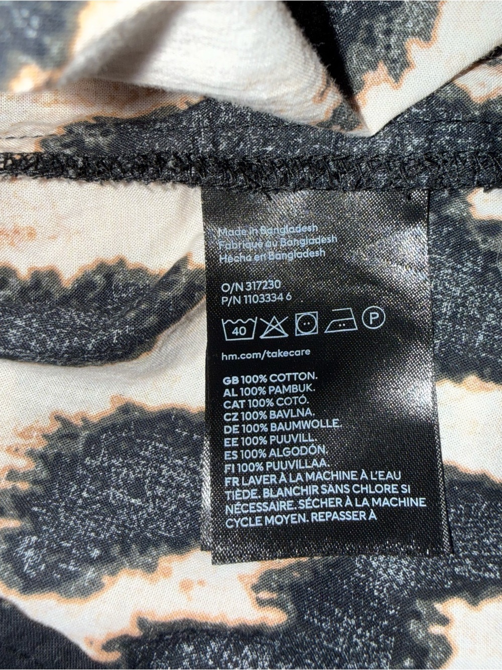 H&M Leopard Print Button-Up Tunic Shirt Dress - Animal Print - Picture 4 of 11